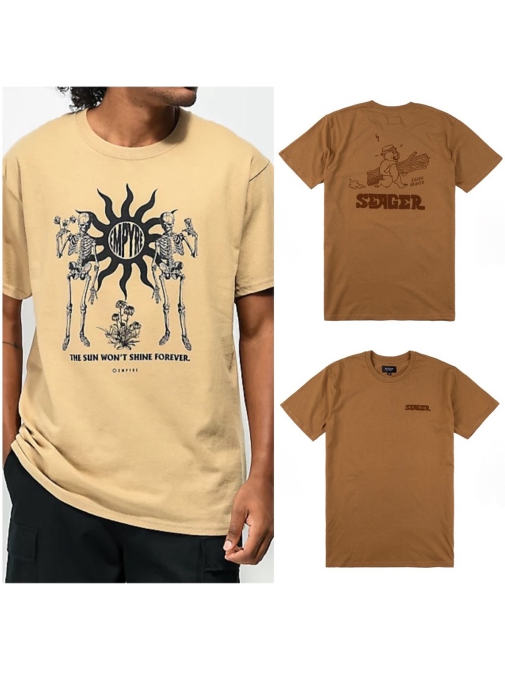 EMPYRE & SEAGER T Shirts Eager Beaver The Sun Won't Shine Forever Small